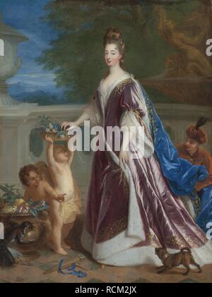Ritratto di Elisabetta Charlotte, Principessa Palatine (1652-1722). Museo: Collezione privata. Autore: François de TROY. Foto Stock