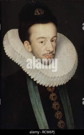 Ritratto di Enrico III di Francia, re di Polonia e granduca di Lituania. Museo: Muzeum Narodowe, Varsavia. Autore: Quesnel, Francois. Foto Stock