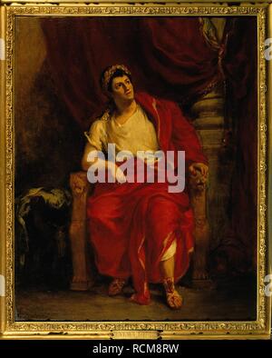 L'attore Talma come Nero in Britannicus. Museo: Comédie Française, Parigi. Autore: DELACROIX, Eugenio. Foto Stock