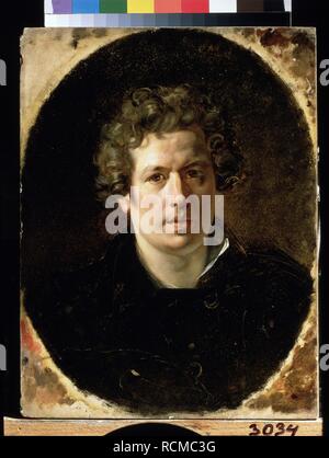 Self-portrait. Museo: State Russian Museum di San Pietroburgo. Autore: Briullov, Karl Pavlovich. Foto Stock