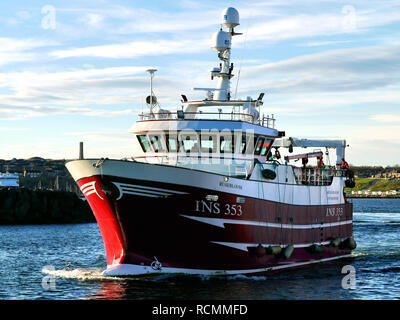 Barca da pesca 'Rosebloom' INS353. Foto Stock