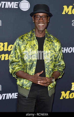 Los Angeles, Stati Uniti d'America. Xiv gen, 2019. Don Cheadle alla premiere di Showtime serie TV "Black Monday" presso il Teatro di Ace Hotel. Los Angeles, 14.01.2019 | Utilizzo di credito in tutto il mondo: dpa/Alamy Live News Foto Stock