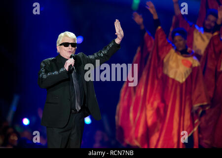 Berlino, Deutschland. Xii gen, 2019. HEINO, Saenger, cantando, canti, concerti, performance, show 'Schlagerchampions - la grande festa dei migliori' sul 12.01.2019 in Berlino Velodrom, | Utilizzo di credito in tutto il mondo: dpa/Alamy Live News Foto Stock