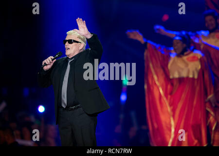 Berlino, Deutschland. Xii gen, 2019. HEINO, Saenger, cantando, canti, concerti, performance, show 'Schlagerchampions - la grande festa dei migliori' sul 12.01.2019 in Berlino Velodrom, | Utilizzo di credito in tutto il mondo: dpa/Alamy Live News Foto Stock