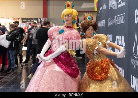 DORTMUND, Germania - 1 Dicembre 2018: Cosplayer a comico tedesco Con Dortmund, una due giorni di convenzione della ventola Foto Stock