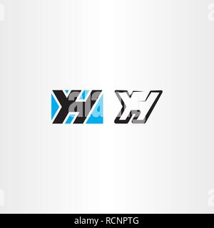 Yh lettera y e h logo vettore di simbolo Illustrazione Vettoriale