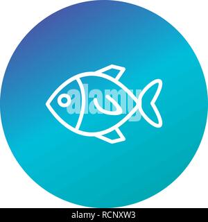 Vettore Icona di pesce Illustrazione Vettoriale