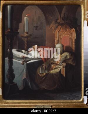Ivan il Terribile e suo figlio Ivan il Venerdì, 16 novembre 1581. Museo: Stato Art Museum di Tula. Autore: Shustov, Nikolai Semyonovich. Foto Stock