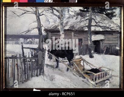 L'inverno. Museo: Membro Galleria Tretyakov di Mosca. Autore: Korovin, Konstantin Alexeyevich. Foto Stock