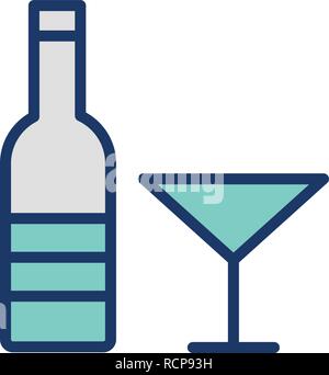Vettore Icona del vino Illustrazione Vettoriale