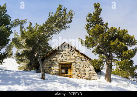 Rifugio vicino al Monte San Jacinto peak, San Bernardino National Forest, California Foto Stock