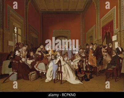 La seconda classe in sala d'attesa. Museo: Nationalmuseum di Stoccolma. Autore: CARL D'UNKER. Foto Stock