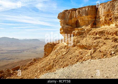 Makhtesh Ramon Crater in Israele Foto Stock