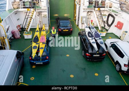 Craignure a Oban ferry crossing Highlands della Scozia Foto Stock