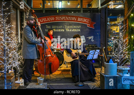 Ponte Sospeso di Capilano Park, North Vancouver, British Columbia, Canada Foto Stock