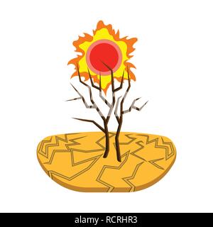 Il design del vettore del cataclisma e il logo di emergenza. Set di cataclysm e apocalisse simbolo azionario per il web. Illustrazione Vettoriale