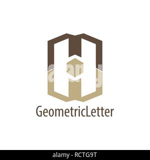 Geometrica lettera iniziale del logo MW concept design. Simbolo grafico elemento di modello di vettore Illustrazione Vettoriale