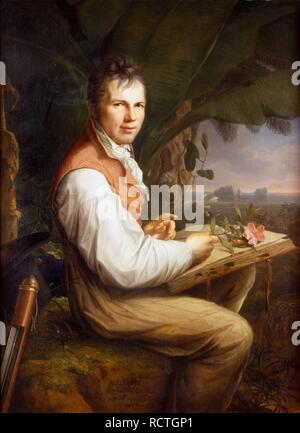 Ritratto di Alexander von Humboldt (1769-1859). Museo: Staatliche Museen di Berlino. Autore: WEITSCH, Friedrich Georg. Foto Stock