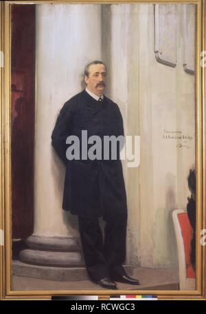 Ritratto del compositore e farmacia Alexander Borodin (1833-1887). Museo: State Russian Museum di San Pietroburgo. Autore: REPIN, ILYA YEFIMOVICH. Foto Stock