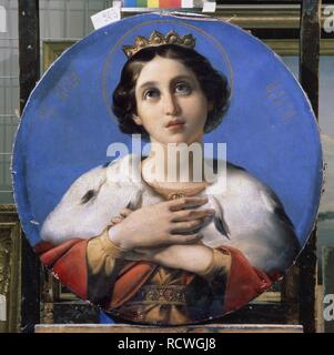 Santa Olga, Principessa di Kiev. Museo: State Russian Museum di San Pietroburgo. Autore: Shamshin, Pyotr Mikhailovich. Foto Stock