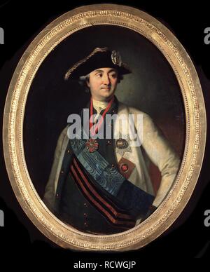 Ritratto del comandante in capo della flotta Conte Alexey Grigoryevich Orlov di Chesma (1737-1808). Museo: Membro Galleria Tretyakov di Mosca. Autore: Christineck, Carl Ludwig Johann. Foto Stock