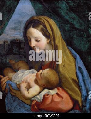 Madonna e Bambino. Museo: Museo di Storia dell'arte, Vienne. Autore: MARATTA, Carlo. Foto Stock