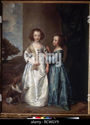 Ritratto di Elisabetta e Philadelphia Wharton. Museo: Membro Hermitage di San Pietroburgo. Autore: Van Dyck, Anthony. Foto Stock