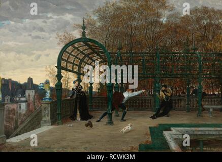 Tentato rapimento. Museo: Collezione privata. Autore: Tissot, James Jacques Joseph. Foto Stock