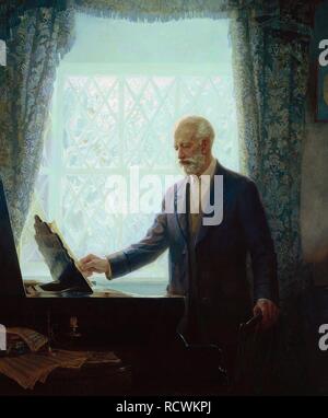 Ritratto del compositore Pyotr Ilyich Tchaikovsky (1840-1893). Museo: artista centrale della casa di Mosca. Autore: Fyodorova, Tatyana. Foto Stock