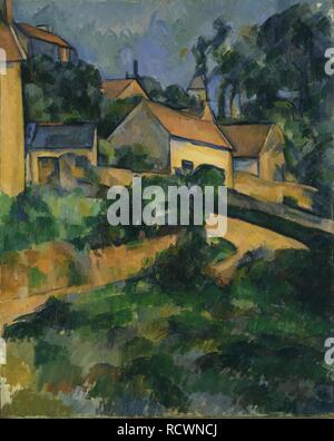 Girando strada a Montgeroult. Museo: © Museo di Arte Moderna di New York. Autore: CEZANNE, Paolo. Foto Stock