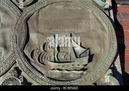 Memoriale di Jan Joosten van Lodensteijn ( 1556 - 1623 ) , Yaesu, Chuo-Ku, Tokyo, Giappone Foto Stock