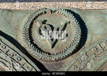 Memoriale di Jan Joosten van Lodensteijn ( 1556 - 1623 ) , Yaesu, Chuo-Ku, Tokyo, Giappone Foto Stock