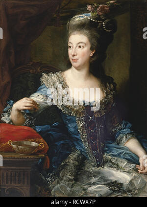 Ritratto della Contessa Maria Benedetta di San Martino. Museo: Thyssen-Bornemisza collezioni. Autore: Batoni, Pompeo Girolamo. Foto Stock