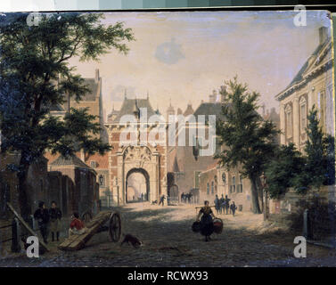 Una città in Olanda. Museo: M. Kroshitsky Art Museum, Sebastopoli. Autore: Hove, Bartholomeus Johannes van. Foto Stock