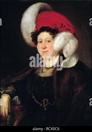 Ritratto della contessa Natalia Alexandrovna Zubova (1775-1844), née Suvorova. Museo: Membro Galleria Tretyakov di Mosca. Autore: Tropinin, Vassili Andreyevich. Foto Stock