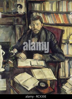 Gustave Geffroy. Museo: Musée d'Orsay, Parigi. Autore: CEZANNE, Paolo. Foto Stock