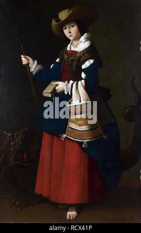 Santa Margherita. Museo: National Gallery di Londra. Autore: ZURBARAN, Francisco de. Foto Stock