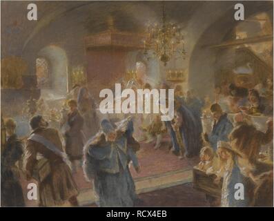 Spargendo il luppolo (studio). Museo: Collezione privata. Autore: Makovsky, Konstantin Yegorovich. Foto Stock