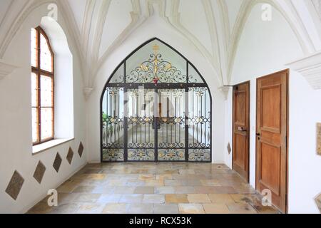 Chiostro Kloster Scheyern monastero, Abbazia di bavarese della Congregazione benedettina, Scheyern, Pfaffenhofen distretto, Bavaria Foto Stock