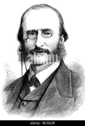 Jacques Offenbach, 1819 - 1880, nato come Jakob Eberst, un compositore francese e il violoncellista di tedesco e di discendenza ebraica, considerato il Foto Stock