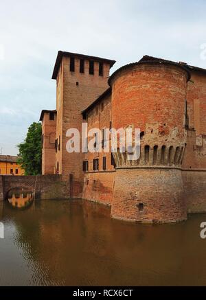 La Rocca di Fontanellato Rocca Sanvitale, Emilia Romagna, Italia, Europa Foto Stock