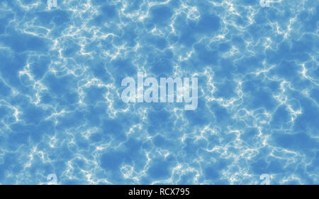 Acqua texture di superficie, blu acqua in piscina, Abstract illustrazione dello sfondo. Foto Stock