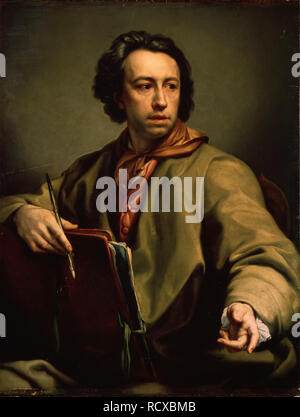 Self-portrait. Museo: Membro Hermitage di San Pietroburgo. Autore: MENGS ANTON RAPHAEL. Foto Stock