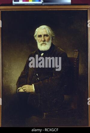 Ritratto dell'autore Ivan Sergeyevich Turgenev (1818-1883). Museo: State Russian Museum di San Pietroburgo. Autore: Harlamov (Harlamoff), Alexei Alexeyevich. Foto Stock