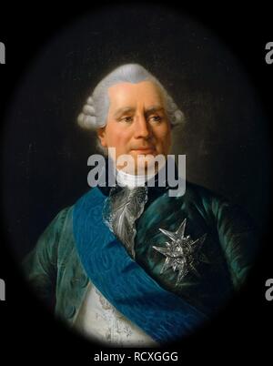 Charles Gravier, Comte de Vergennes (1717-1787), il ministro degli Affari Esteri. Museo: il Musée de l'Histoire de France, Château de Versailles. Autore: Callet, ANTOINE-FRANÇOIS. Foto Stock