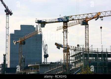 Grande Sito in costruzione, Landesarchiv NRW, Renania settentrionale-Vestfalia Archivio di Stato, Germania, il più grande edificio di archivio Foto Stock