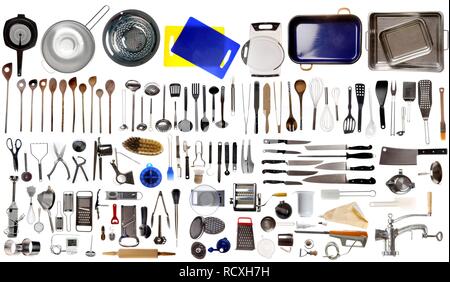 Vari elettrodomestici da cucina, utensili da cucina e utensili Foto stock -  Alamy