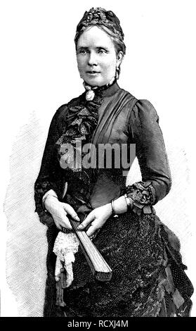 La principessa Auguste Victoria Friederike Luise Feodora Jenny di Schleswig-Holstein-Sonderburg-Augustenburg, 1858 - 1921, moglie di Foto Stock