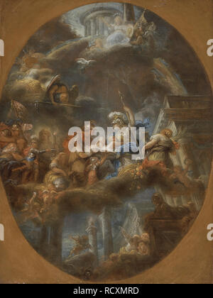 Nobiltà offrendo l'Imperial bambini russi di Minerva. Museo: Los Angeles County Museum of Art. Autore: Decano, Gabriel François. Foto Stock