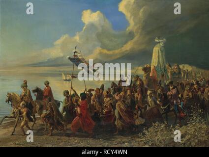 L'Hajj. Museo: Collezione privata. Autore: DEHODENCQ, ALFRED. Foto Stock